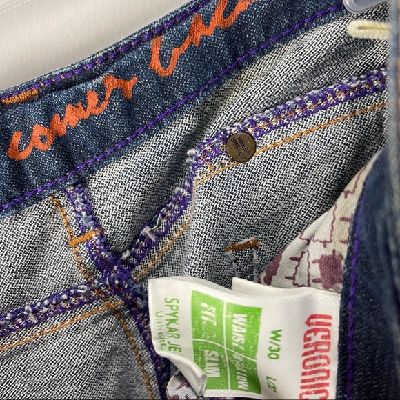 Spykar Veronica navy blue skinny jeans mildly distressed 30 x 32 - Picture 5 of 7